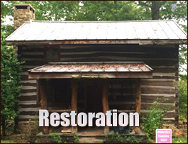 Historic Log Cabin Restoration  Star, North Carolina